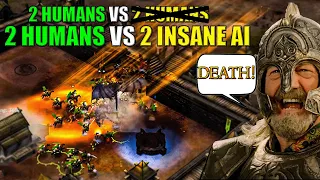 Can 2 Players beat 2 Insane AI? Absolute Nightmare! | BFME1 Patch 2.22