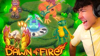 CAVE ISLAND IS VIBEY IN DAWN OF FIRE! (My Singing Monsters)