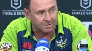 Ricky Stuart’s NRL presser walk off