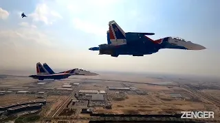 Russian Knights Fly To UAE In Su 30 Fighter Jets For Dubai Airshow