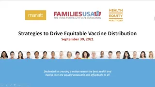 Webinar: Strategies to Drive Equitable Vaccine Distribution