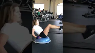 Ab exercises on Bosu ball | shorts