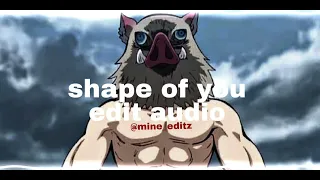 Ed Sheeran - shape of you (slowed and reverb) edit audio