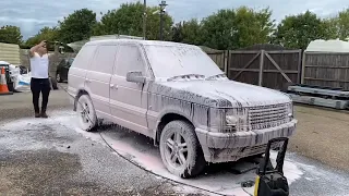 FREE ABANDONED RANGE ROVER FIRST WASH IN 7 YEARS WHAT IS NEXT ?