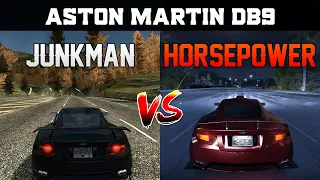 Junkman vs Horsepower - [Aston Martin DB9] - Need for Speed: Most Wanted vs Carbon