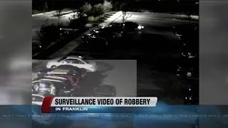 Surveillance video car jacking in Frankin parking lot