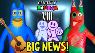 GARTEN OF BANBAN 8 - BIG NEWS ANNOUNCED by DEVELOPERS and NEW SECRET AREAS TO EXPLORE 😃