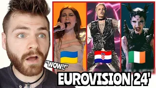 Ukraine 🇺🇦 & Croatia 🇭🇷 & Ireland 🇮🇪 | LIVE | Grand Final | Eurovision 2024 | REACTION!