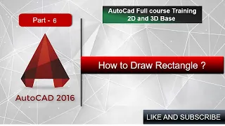 AutoCad Part-6 How to Draw Rectangle in Autocad | T.R CAD | #TRCAD #Autocadpatna#beginners #1million