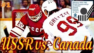 Hockey World Championship 1982. USSR vs Canada 1 game. (Mus. Stormwitch - Tears By The Firelight)