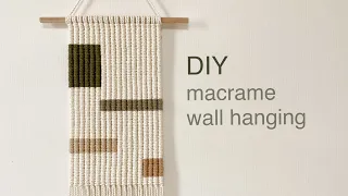 DIY | macrame wall hanging | 마크라메 월 행잉