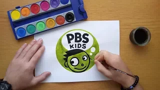 PBS Kids logo - timelapse painting