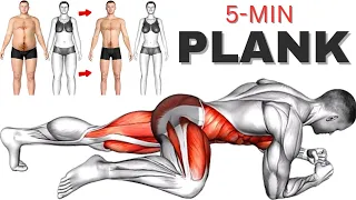 5 Min Planks Daily Transform Your Body | Plank to Get 6 Pack Abs