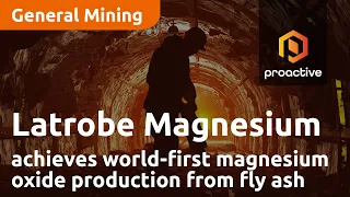 Latrobe Magnesium achieves world-first magnesium oxide production from fly ash
