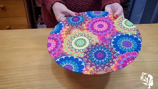 How to use mandala covers for mdf round placemats?