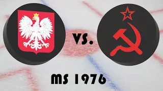 Mistrovství světa v hokeji 1976 - 1. kolo - Polsko - Sovětský Svaz