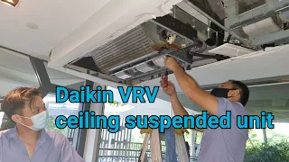 Daikin VRV | How to remove ceiling suspended unit evaporator coil