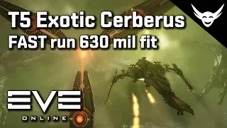 EVE Online - T5 Exotic Cerberus FAST run in "cheap" fit