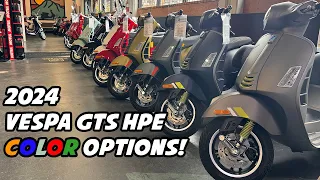 2024 Vespa GTS HPE Color Options