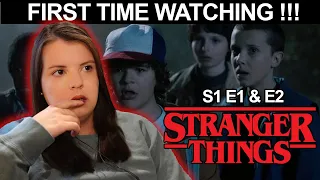 First Time Watching *STRANGER THINGS*  Season 1 Episodes 1 & 2 - Reaction !!!!