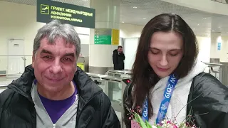 Мария Ласицкене чемпионка Европы 2019 в прыжках в высоту и ее тренер Геннадий Габрилян