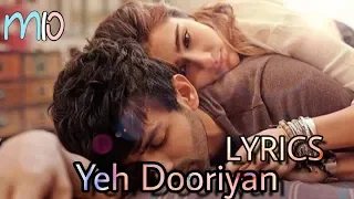 Yeh Dooriyan (LYRICS) From Love Aaj Kal 2 || Kartik & Sara ||