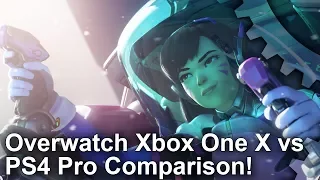 [4K] Overwatch: Xbox One X vs PS4 Pro Graphics Comparison + Frame-Rate Test