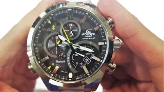 CASIO BLUETOOTH EDIFICE WATCH  EQB-500D-1ADR UNBOXING