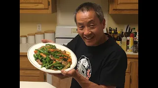 Beef and Green Beans Stir Fried with Garlic Black Bean Paste- Lockdown Cooking Series Video #15