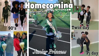 Homecoming Spirit week: dressing up, pep rally, football game, homecoming court +more!!!