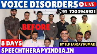 Live Pre Voice Therapy | Dysphonia | Vocal Cord | Phonatory Gap | Hoarse Voice | Puberphonia