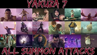 Yakuza 7 - ALL 18 Summon Attacks [4K]