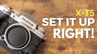 Fujifilm X-T5 Comprehensive Setup Guide: Custom Menus, Modes & Buttons EXPLAINED!