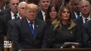 WATCH: Trumps, Obamas, Clintons and Carters share a pew at funeral of President George H.W. Bush