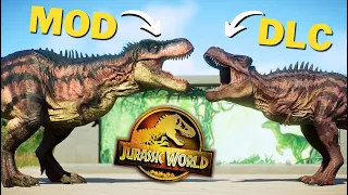 WHICH IS BETTER?: DLC VS MODS | Comparison of JWE2: Cretaceous Predator Pack