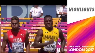 WCH London 2017 Highlights - 110m Hurdles - Men - Heat