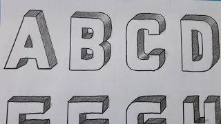 3d Drawing Letter A To Z / How To Draw Capital Alphabet Lettering A Z Easy Simple For Beginners