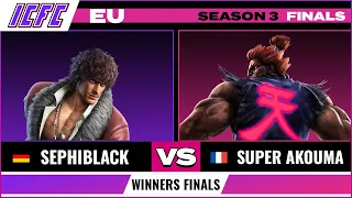 Super Akouma (Akuma) vs Sephiblack (Miguel) Winners Finals - ICFC EU Tekken 7 Season 3 Finals