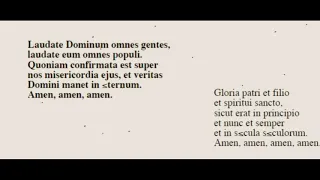 W.A.MOZART Laudate Dominum "Vesperae Solennes de Confessore" K.339 (piano accompaniment with score)