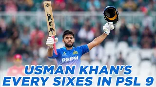 PSL 9 | 📽️ Every Usman Khan's Sixes in HBL PSL 2024 | HBL PSL 9 | M2A1A