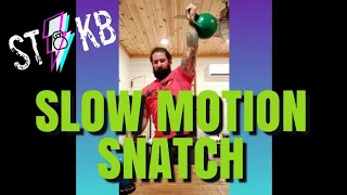 Slow Motion Kettlebell Snatch 24kg : 25 reps each side Sprint Set