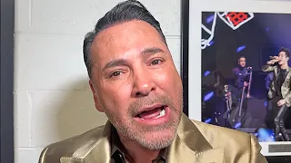 Oscar De La Hoya reacts to Ryan Garcia beating Devin Haney "he became a legend tonight!"