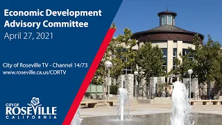 Economic Development Advisory Committee Meeting of April 27, 2021 - City of Roseville, CA