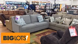 BIG LOTS SHOP WITH ME HOME FURNITURE SOFAS ARMCHAIRS KITCHEN TABLES BEDS SHOPPING STORE WALK THROUGH