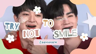 Try Not To Smile  With ZeeNuNew Moment 💙🧡 #zeenunew #zonzon