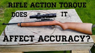 rifle action screw torque, does it affect accuracy? testing on the Ruger 10/22.