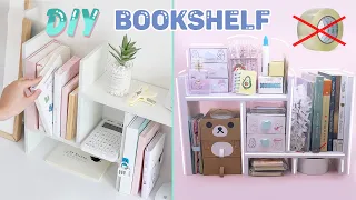 DIY bookcase resizable | DIY BOOKSHELF FOR DESK DECOR | DIY versatile bookshelf // Quyen Sach Nho