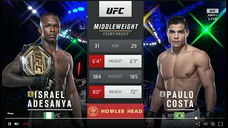 Israel Adesanya Knocks Out Paulo Costa