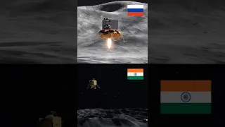 Will Russia's Luna-25 beat ISRO's Chandrayaan-3? #shorts #moon