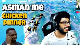 Asman me CHICKEN DINNER @CarryMinati Playing BGMI Crazy Gameplay